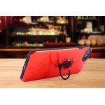 Wholesale Galaxy Note 8 360 Neon Rotating Ring Stand Hybrid Case with Metal Plate (Smoke)